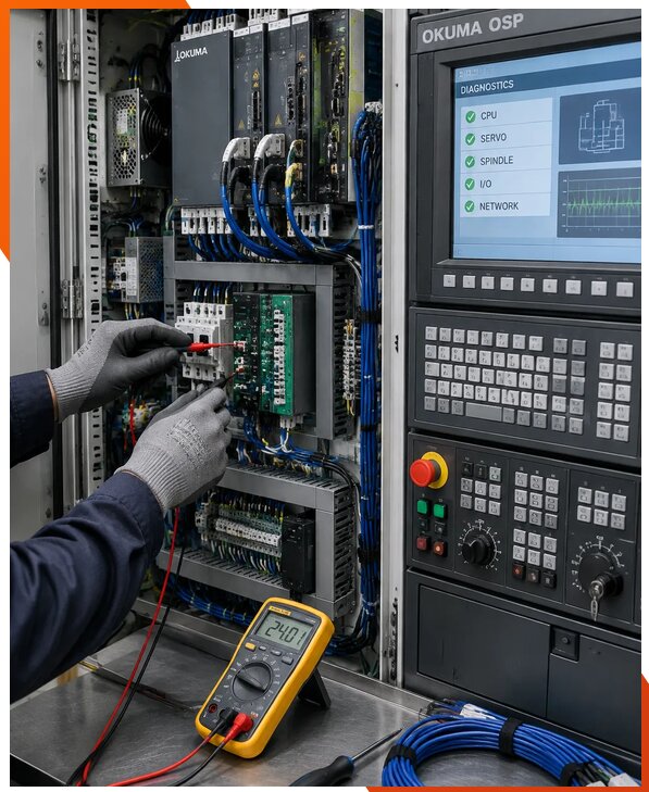 Ремонт систем ЧПУ Okuma OSP в Беслане